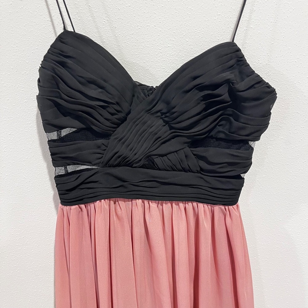 Hailey Morgan By Adrianna Papell size 5/6 Dress Womens Prom Sheer Twee Coquette